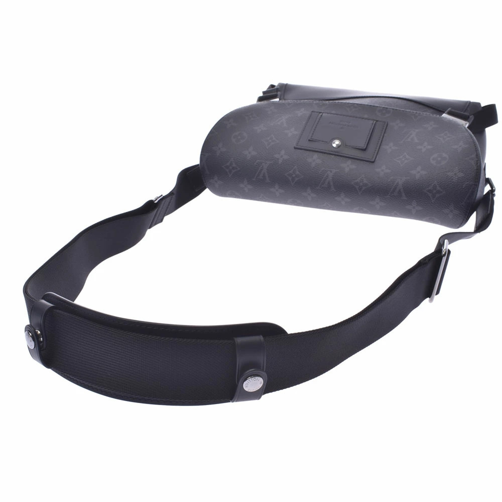 LOUIS VUITTON Monogram Eclipse Black Messenger Voyage Black Gray Shoulder Bag - Picture 3 of 11